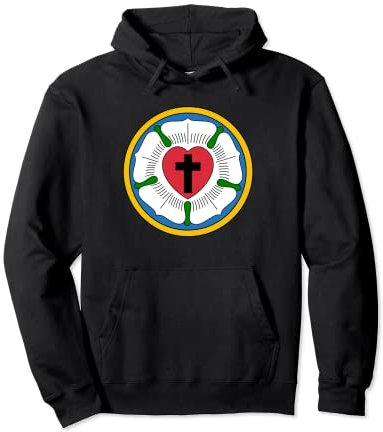 Lutheraner 95 Thesen Martin Luther Rose Reformationskonkorde Pullover Hoodie