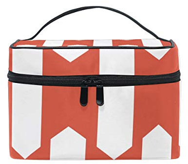 Kosmetiktasche mit Peru Flagge, für Reisen, Make-up, Toilettenartikel
