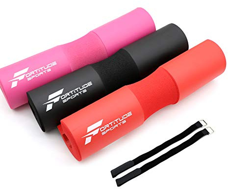 Fortitude Sports Barbell Pad For Squats, Hip Thrusts, Lunges | Hip Thrust Pad Protective Barbell Sleeve For Olympic Weight Lifting Bars | Thick Gym Bar Foam Cover Padding Cushion