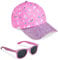 Peppa Pig Cappello Baseball e Occhiali da Sole, Cappellino con Visiera Estivo e Occhiali da Sole Rosa con Protezione UV