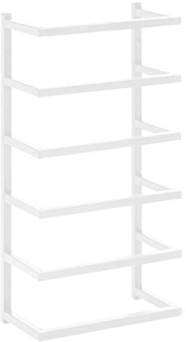 vidaXL Handtuchständer Handtuchhalter Wandhandtuchhalter Badetuchhalter Badetuchstange Handtuchstange Badezimmer Weiß 24x12x48cm Stahl