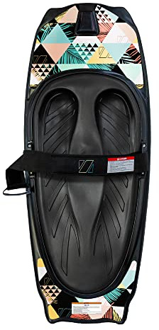 ZUP Kneeboard with Adjustable Padded Strap with Comfortable EVA Foam Pad, Ideal for Watersports and Knee Boarding, 50” x 20”, Retro Palms