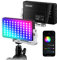 NEEWER SL90 RGB Videoleuchte, Led Videolicht mit App & 2,4G Steuerung/12W 4300mAh Akku/360°Vollfarbe 18 Lichtszenen, 2500~10000K CRI97+ Kameraleuchte aus Aluminium, Kamera Licht für YouTube/TikTok