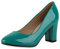 VAN HILL Damen Klassische Pumps Blockabsatz Schuhe Elegante Lack Absatzschuhe Party Freizeit Abendschuhe 207936 Moosgrün Lack 36