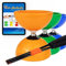 Juggle Dream Carousel Diabolo Jonglage Kit - Essieu Triple Roulement à Billes + Diablo Baguettes Superglass, Vidéo d'apprentissage en Ligne (Orange)