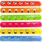 Carpeta 12x Klatscharmband * LACHGESICHTER * | Schnapparmband Lustige Lachgesichter | Emoji Wristband Armband Mitgebsel Kindergeburtstag
