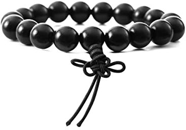 Eigso natürlichen Holzperlen Stretch Armbänder für Frauen Männer buddhistischen hölzernen Perlen Armbänder für Mann Frau