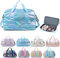 Sporttasche Damen Gross, Schwimmtasche mit Nassfach, Sporttasche Damen Fitnessstudio, Gym Tasche, Reisetasche (Blue)