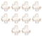 10 Stück PVC-Rohrverbinder, 20 Mm, 3-Wege-Rohrverbinder, 20 Mm, Rohrverbinder, PVC-Rohrverbinder, 5-Wege, Rechtwinklig, Dreidimensionaler Winkel-Rohrverbinder für Möbel (Weiss)