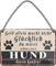 Blechschild ''Geld allein macht nicht glücklich Hund (pfote)'' 18x12cm Geschenk Lustige Sprüche Feier Vintage Retro Geburtstag Deko Party Überraschung Fan Haustier Tier Freund knuddelig