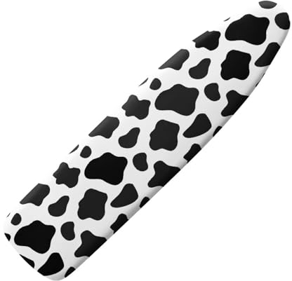 Belidome Black White Cow Print Ironing Board Hanger Cover Pouch with Super Tight