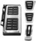 QWORK® 4 Stück Edelstahl Bremsfußstütze Pedalkappen Set, Bremse Fußpedal Accelerator Abdeckung, Kompatibel mit Golf 7, VW, Passat B8 Manuellen Version