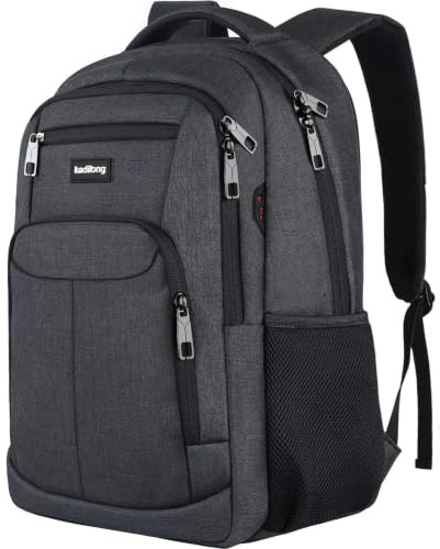 kadilong 17.3 Zoll Rucksack Herren Damen,Schulrucksack Teenager Schultasche Schulranzen mit Laptopfach und USB für Schule Uni Studium Student Arbeit,Wasserdicht