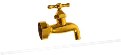 HANABASS 1 Set Gartenverzierung Wasserhahnbrunnen Für Hofdekor Teichdekor Wasser Fließender Wasserhahnbrunnen Hofdekoration Wasserhahnbrunnen Für Terrasse Hof Kunstdekor Schwimmender