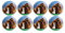 ALMACENESADAN, 5121, Pack fête d'anniversaire, lot de 8 assiettes en carton de 23 cm, sous licence (animaux de compagnie)