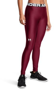 Under Armour Damen Leggings HEATGEAR mit Logobund pflaume (308), L