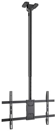 Soporte de Techo Extensible, Inclinable y Giratorio para Pantallas 43-86, hasta 60 Kg de Peso, VESA hasta 600x400, Color Negro