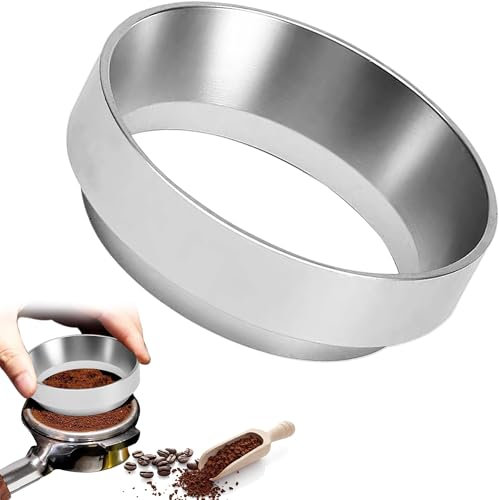 51mm Magnetic Espresso Dosing Funnel Portafilter Dosing Funnel Espresso Dosing Funnel Coffee Dosing Funnel Sturdy Dosing Ring with Magnetic Aluminum Portafilter Funnel Compatible