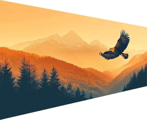 Diamond Painting Eagle Diamond Painting Erwachsene Groß Xxl 70x140 cm Diamantmalerei Basteln Bilder Animal Kristall Kreativ DIY Mosaik Herstellung Bastelset, füR MäDchen Geschenke Haus Wanddekoo H-3