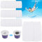 Foydream 30 Pièces Chaussettes Skimmer Piscine, Nylon Élastiqu Filtre Skimmer Piscine Panier, Reutilisable Prefiltre Skimmer pour Protection Contre Débris, Feuilles et Cheveux, Blanc