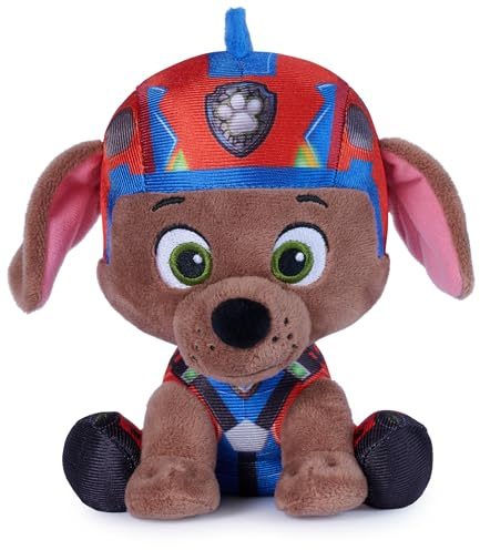 PAW PATROL GUND Dino Film Zuma Plüschtier, kuscheliger 15cm Fellfreund in Kinofilm Uniform, für Kinder ab 1 Jahr