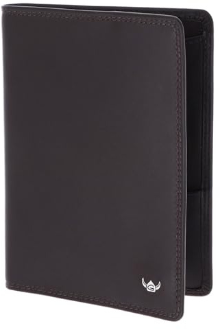 Golden Head Leder Ausweisetui Polo RFID Protect Reisepassetui 4455 Dunkelbraun