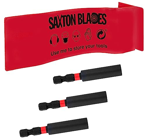 Saxton Schlagschrauber für Bohrschrauber, starker magnetischer Bit-Halter, 1/4 Zoll Sechskantschaft, passend für Bosch, Makita, Milwaukee Dewalt etc.