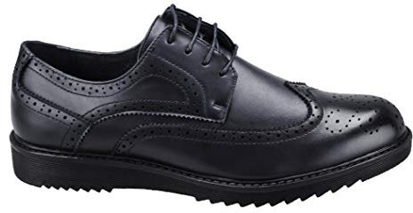 Scarpe parigine Uomo Casual Eleganti Calzature Francesine Man's Shoes (44, Nero)