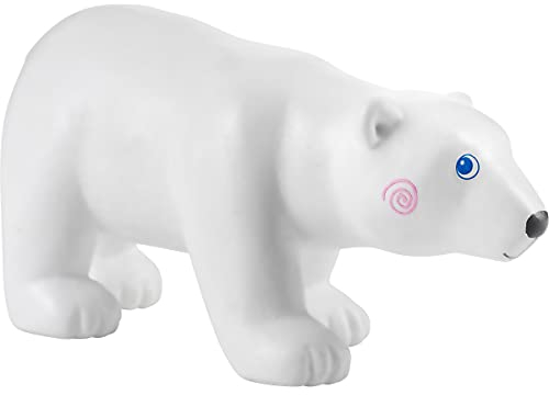 HABA Little Friends Eisbär - Spielfigur für Kinder ab 3 Jahren - Zootiere für kreatives Rollenspiel - Tolles Geschenk für alle Zoo-Fans - Aus robustem Kunststoff - 1305448001