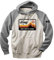Jeep Herren-Kapuzenpullover mit langen Ärmeln und Kängurutaschen. - - XX-Large