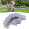 LARS360 500 cm - Gris - Avec motif pierre - Bordure de jardin - En plastique - Pour clôture de jardin, balcon, terrasse, pelouse.