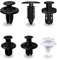 120pcs Plastica Rivetti,Universal Auto Nero Clip Nylon Rivetto Plastica,Clip per Assetto Auto Kit di Assortimento di Viti Rivetti Viti di Espansione Kit di Sostituzione