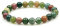 MJDCB Bracelet Agate Indienne Naturelle 8mm Perle Pierre de Protection Puissante