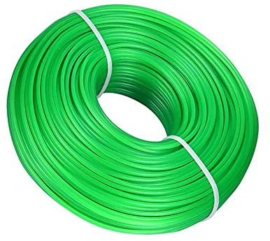 JPGhaha 2mm X 100m Fil Debroussailleuse pour Coupe Bordure Fil Nylon Bobine de Fil Rond pour Coupe Bordure Ligne de Trimmer Universal pour Ondeuse à Gazon électrique Vert