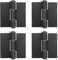 TSSS 4 PCS 116 x 106 mm Weldable Door Hinges, Steel Gate Hinges Butt 285 Degree Rotation Angle, Removable Pin