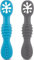 HOMYBABY® Cuilleres Bebe 1er Age - Cuillere Bébé Apprentissage en Silicone Alimentaire LFGB - Pre Cuillere DME bebe - Couverts Adaptés à la Dentition