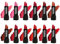 Beauty4Britain 12 Lippenstift Set 12 verschiedene Farbtöne volle Größe einzeln verpackt