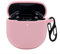 QINOUK Case for Bose QuietComfort Earbuds II, [Shockproof] Premium Soft Silicone Full-Body Protection Case with Carabiner, for Bose QuietComfort Earbuds II [Anti-fingerprint]-Pink