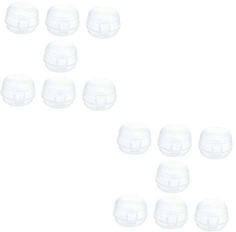 Hohopeti 14 STK Schalterabdeckung Herd Knopf Schlösser -Schalter Gas Gas Gas Klarer Ofenschutz Sicherheitsabdeckungen Für Herdknebel Pp Universal- Sicherheitsmaske Kind Weiß