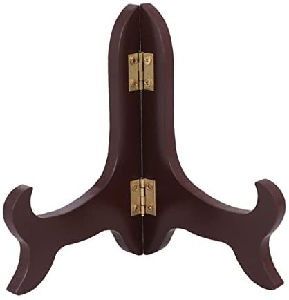 Gatuida Support Assiette Decorative Bois, Support d'assiette Présentoir pour Cadre Photo Chevalet pour Assiette Décoratif en Bois pour Présentation Décoration