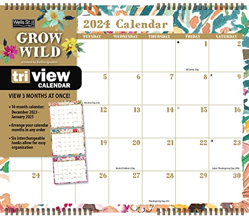WSBL Grow Wild 2024 Tri-View™ Kalender (24997003501)