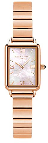 rorios Damenuhr Rechteckgehäuse Quarzuhr Mode Kleid Frauen Uhr wasserdichte Armbanduhr für Frauen Damen