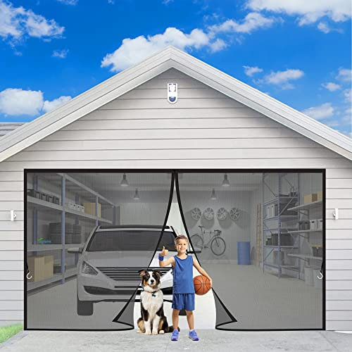 Tenda zanzariera Magnetica, 230 x 250 cm Zanzariere su Misura Facile da installare, Si Chiude da Sola Totalmente Magnetica per Balconi, Portefinestre Casa Ufficio Nero