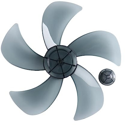 YEAHDOR Ventola in Plastica Pale Del Ventilatore Ricambio 5 Foglie Universale Pala Rotorica Sostituzione Dei Ventilatore Da Tavolo Piantana Pavimento Famiglia Accessori Casa Gray 14 Inch