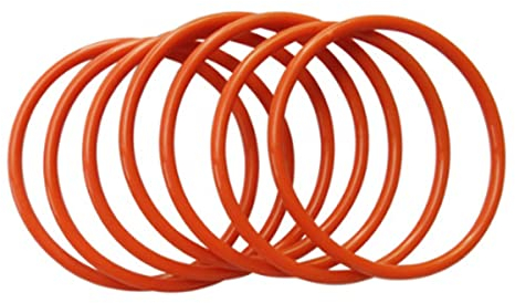 Boxonly Silikon O-Ring 60mm x 57mm x 1,5mm (DI x L) Rot, 30 Stück