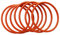 Boxonly Silikon O-Ring 60mm x 57mm x 1,5mm (DI x L) Rot, 30 Stück