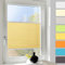 Plissee ohne Bohren Plissees Klemmfix Gelb 75x130cm (Breite x Höhe), ZEHN Minuten-Schnelle/Einfache Montage, Klemmfix Klebehalterung, Bequeme Rollo Montage inkl. Video
