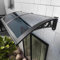 Grey Modern Polycarbonate Cover,Window Awning Front Door Canopy,Patio Porch Awning,Sun Shetter,Outdoor Window Rain Shelter Cover,UV Rain Snow Protection Garden Awning (60x130cm/24x51)