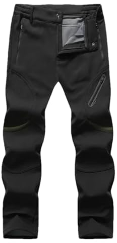 Adhdyuud Herren Schneejacke Skianzug Winter Thermo Snowboard Jacke + Hose Ski Bib Anzug Und Snowboard, 1 x schwarze Hose., M