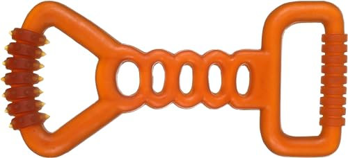 Flamingo Hundespielzeug – Ziehspielzeug braun – Naturkautschuk – 28,5 × 13,3 × 3 cm